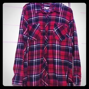 Merona women’s plaid long sleeve